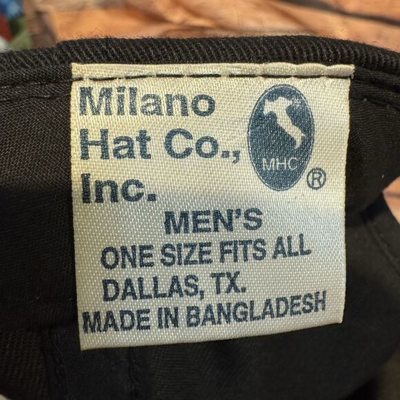 Vintage Interstate Batteries Cap Snapback Trucker Black Green Milano Hat Co - Picture 7 of 8